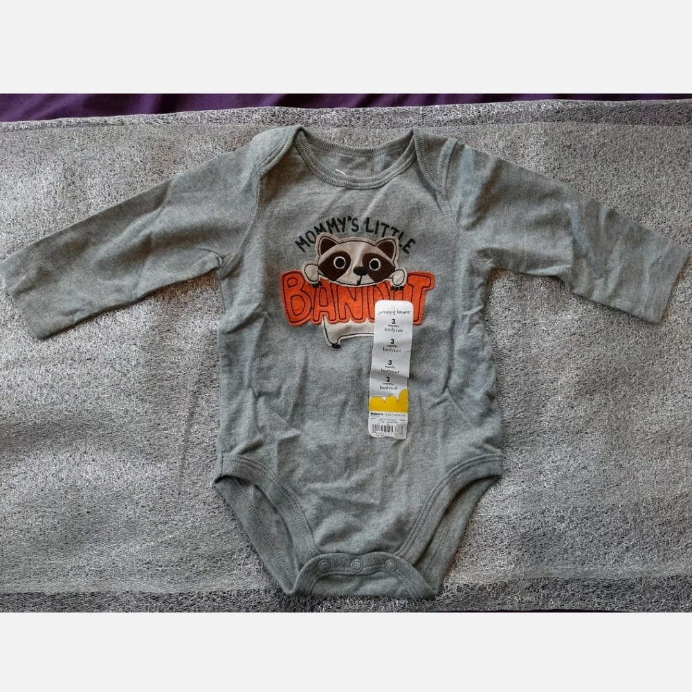 Jumping Beans 3 months bodysuit Raccoon